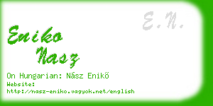 eniko nasz business card
